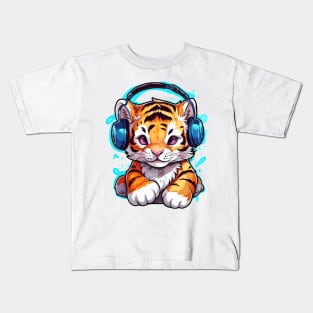 Jungle Jams Graffiti Tiger Cub Kids T-Shirt